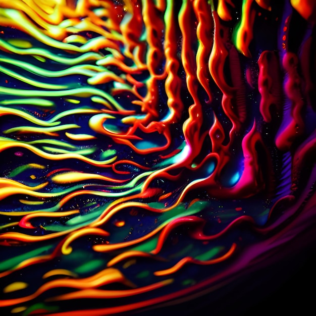 random shapes waves colors amazing