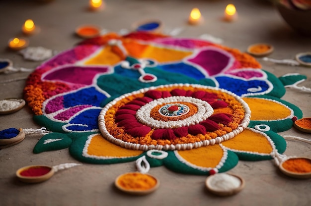 Photo rangoli diwali