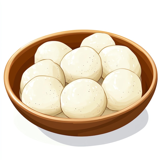 Rasgulla indian illustration