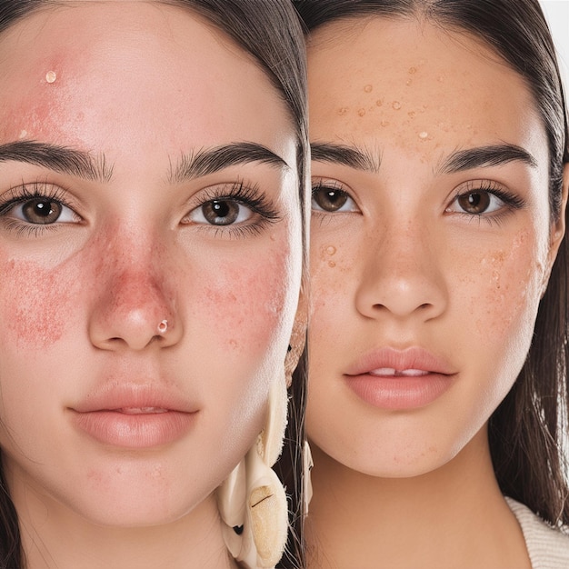 Rashes and Acne on the face