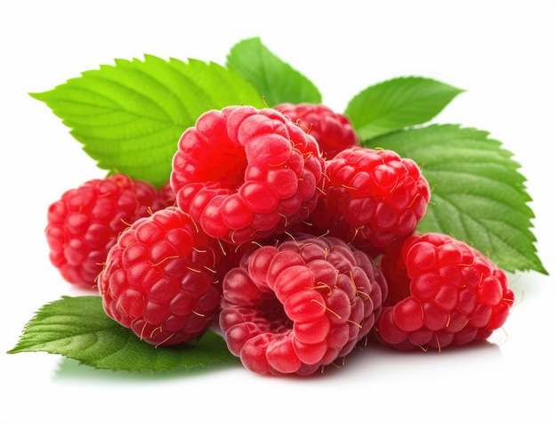 Raspberries close up