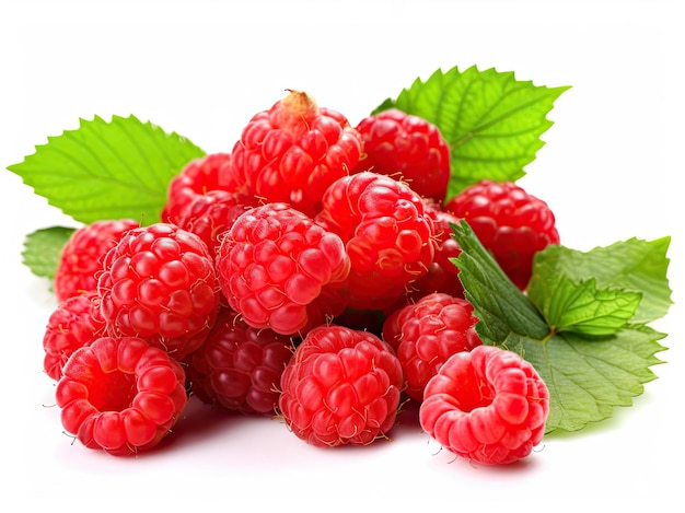 Raspberries close up