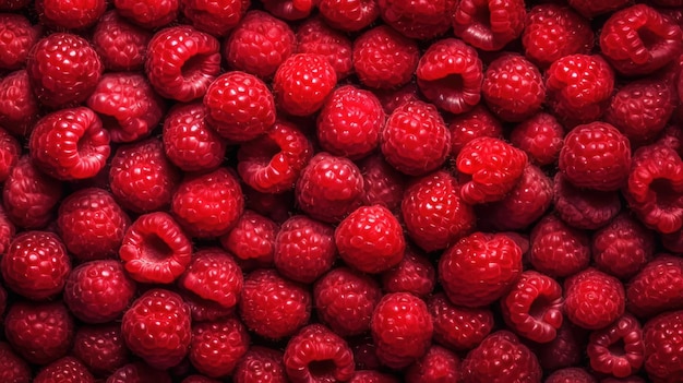 Raspberry background Illustration AI GenerativexD