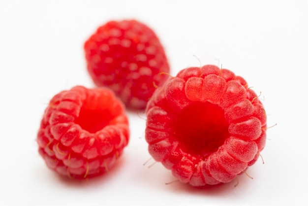 Raspberry fruit - delicious, ripe, fresh, healthy berries.