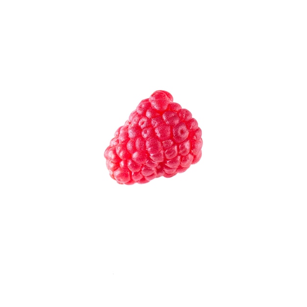 Raspberry isolated on white background.