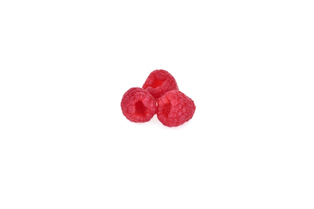 Raspberry isolated on white.