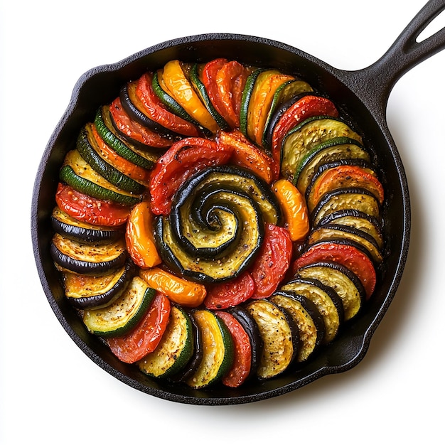 Ratatouille in a Cast Iron Skillet