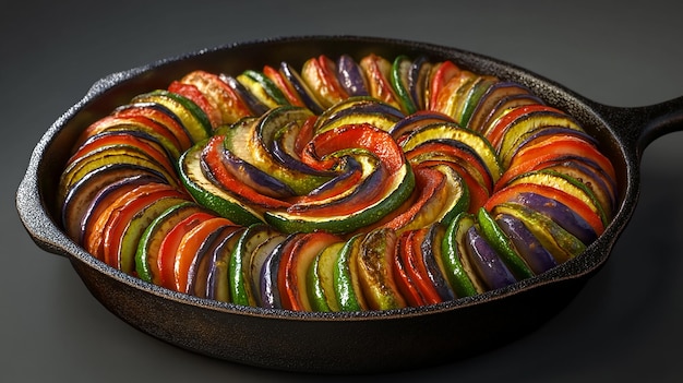 Ratatouille in a Cast Iron Skillet