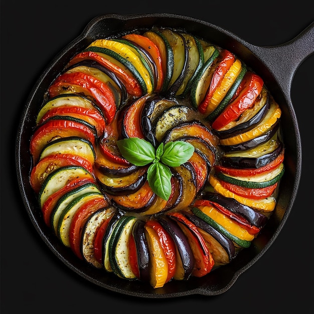 Ratatouille in a Cast Iron Skillet