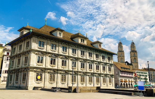 Rathaus the town hall of zurich in switzerland