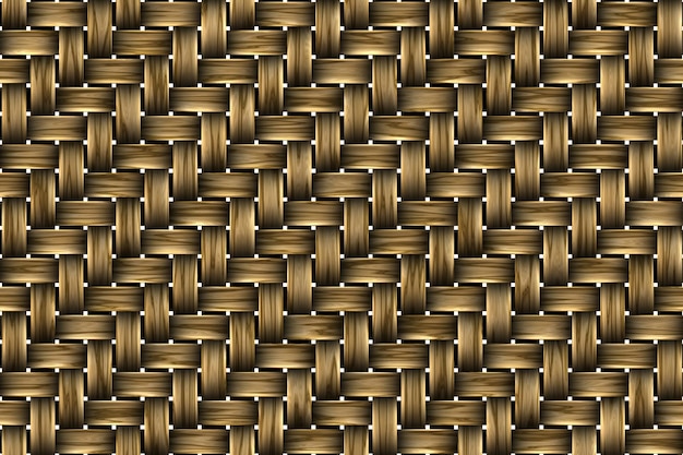 Rattan texture detail handcraft bamboo weaving background Brown wicker basket illustration