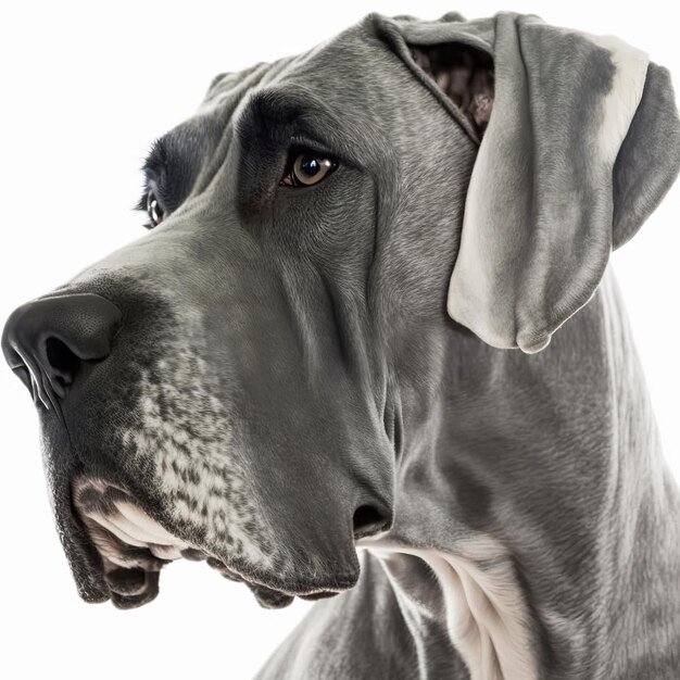 Ravishing adorable great dane dog portrait