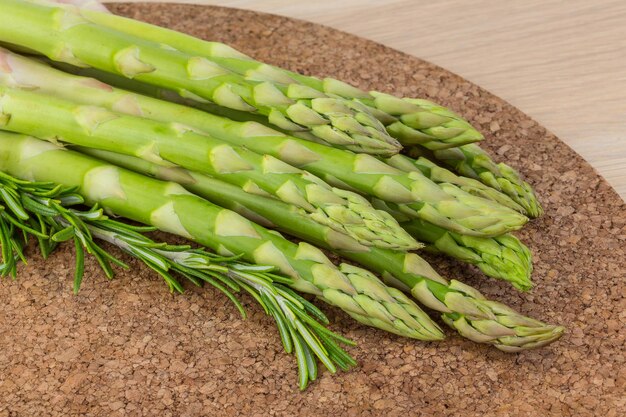 Raw asparagus