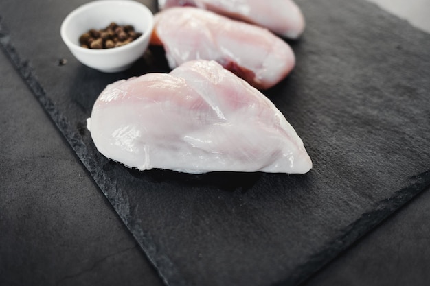 Raw chicken breast