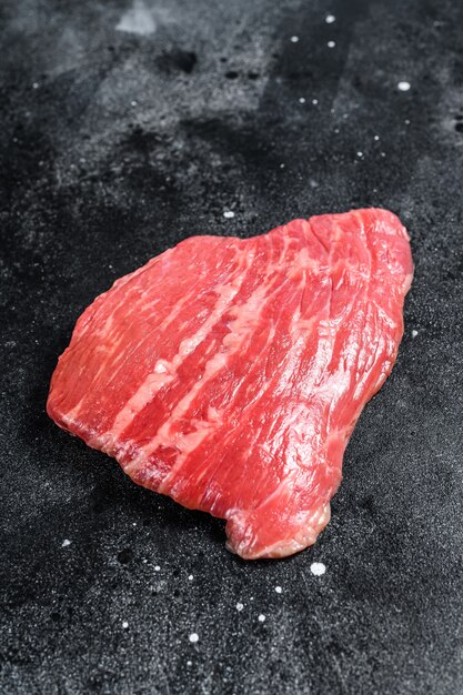 Raw flank steak