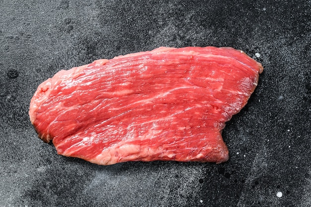 Raw flank steak