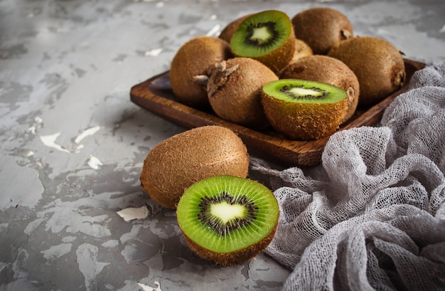 Raw fresh kiwi