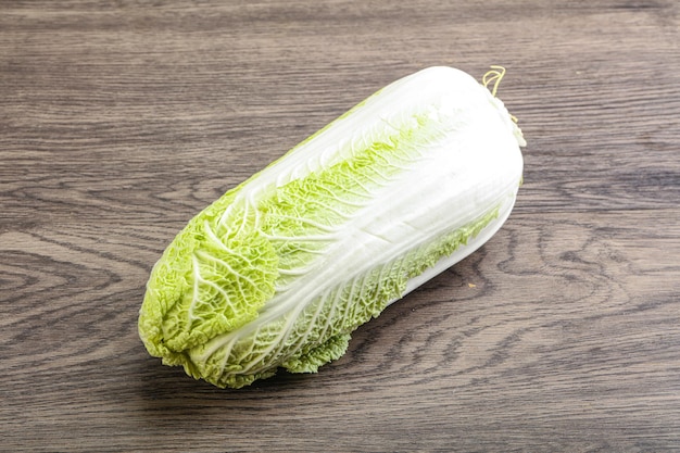 Raw fresh ripe Chinese cabbage