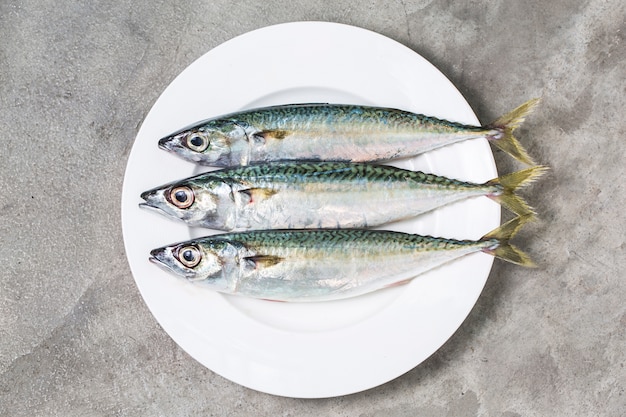 raw mackerel with and spices