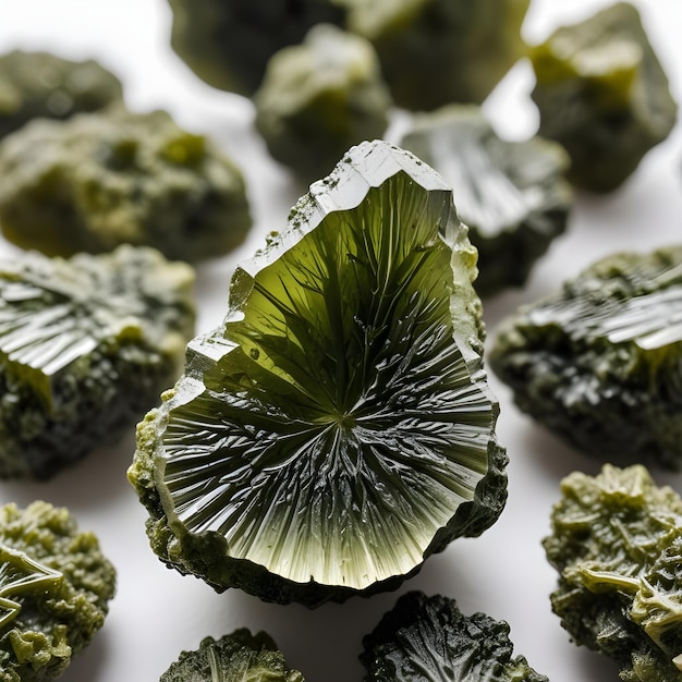 raw moldavite stone