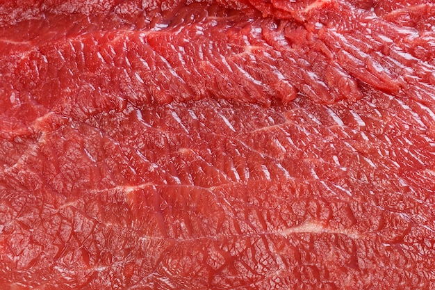 Raw red beef meat macro texture background