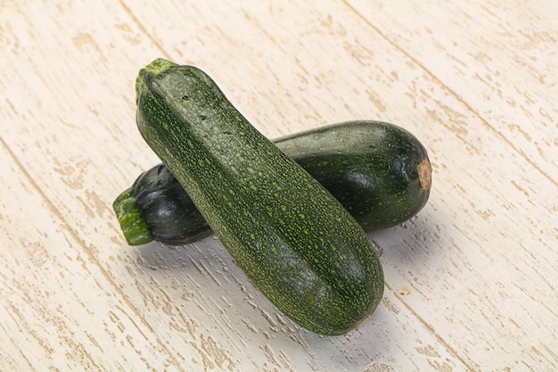 Raw ripe zucchini