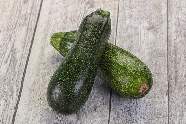 Raw ripe zucchini