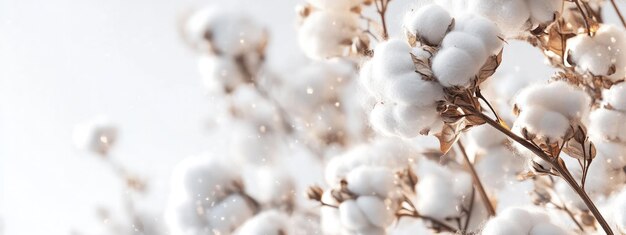 Raw White Cotton Background