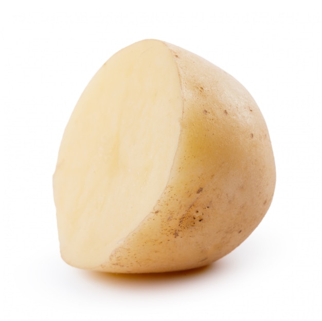 raw yellow potato isolated