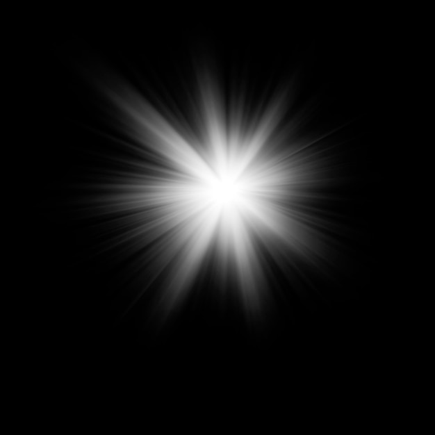 a ray of light on a black background in the middle