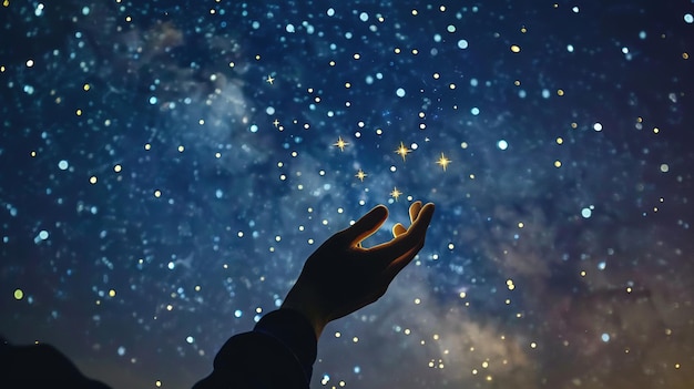 Photo reaching for the stars