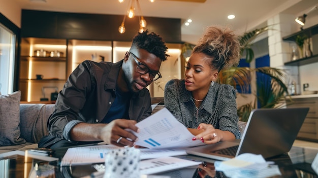 A real estate agent reviewing financial documents with a client highlighting the importance