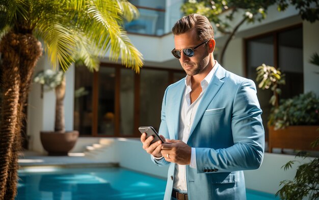 Real Estate Expert Showcasing a Property Through Social Media