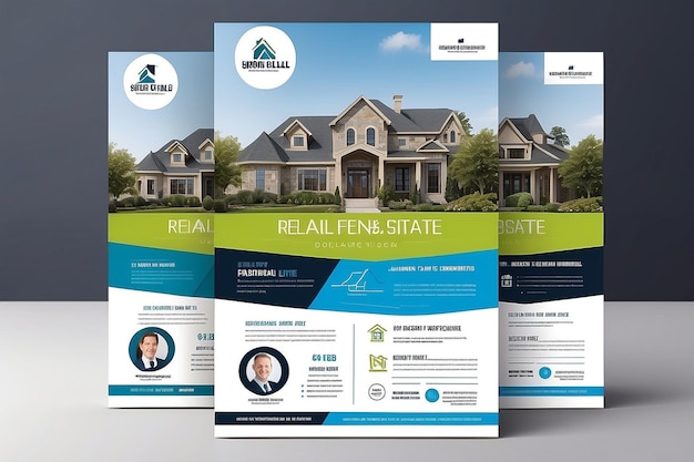 Real Estate Flyer Corporate Real Estate Template Unique Flyer Design Vector Flyer