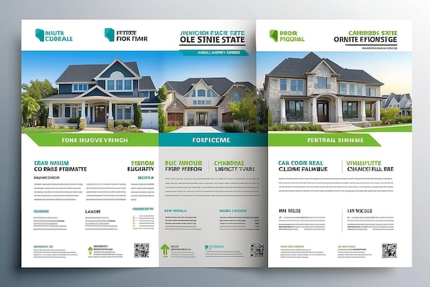 Real Estate Flyer Corporate Real Estate Template Unique Flyer Design Vector Flyer