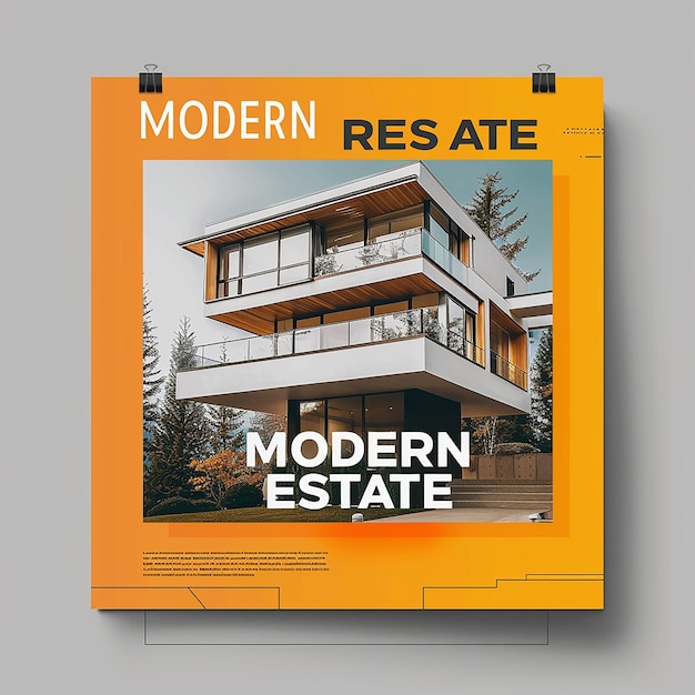 Real estate flyer template design