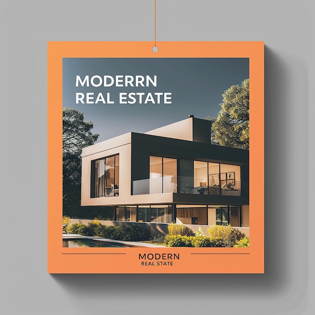 Real estate flyer template design