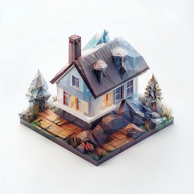 Real Estate House Cute 3d