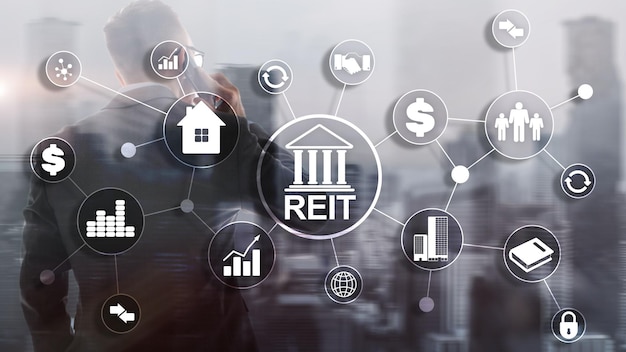 Real estate investment trust REIT Finacial concept 2020