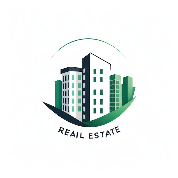 Photo real estate logo apartment building logo business chart logo design urban city