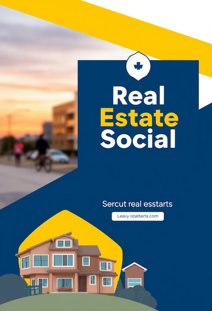 Photo real estate social media banner