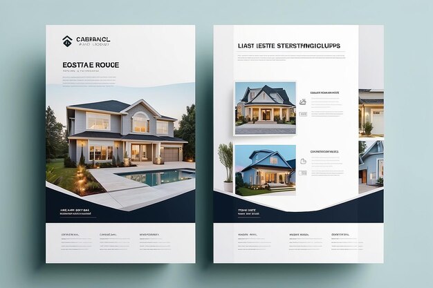 Photo real estate templates and mockups