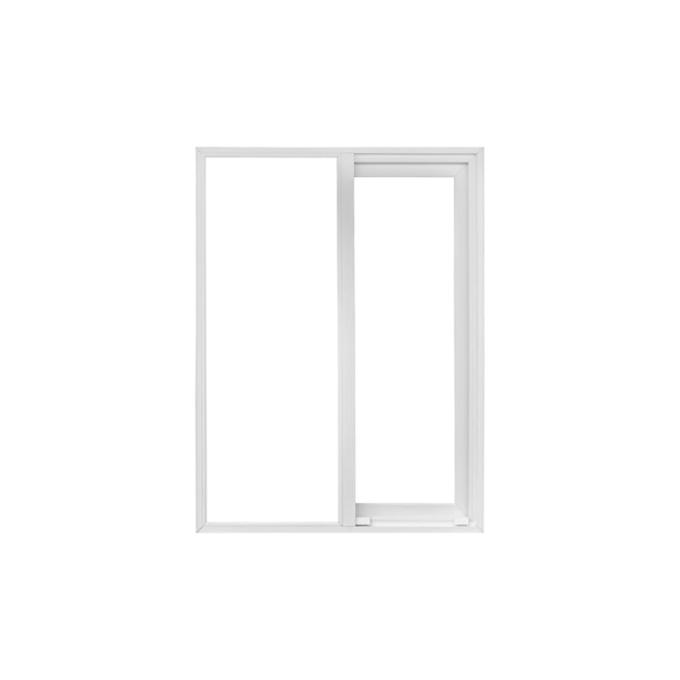 Photo real modern house window frame isolated on white background