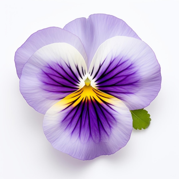 Real Pansy Flower On White Background Natureinspired Imagery