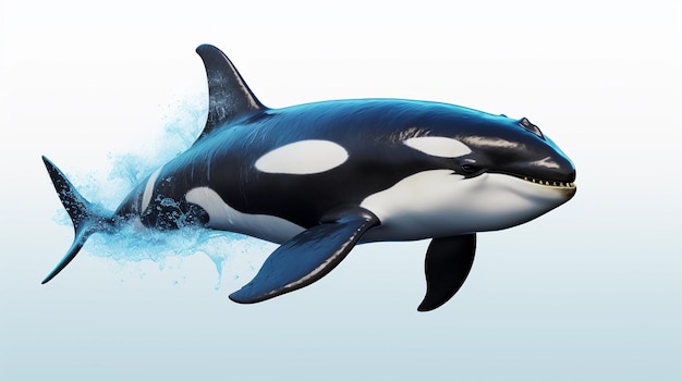 real photo Killer Whale Orcinus orca