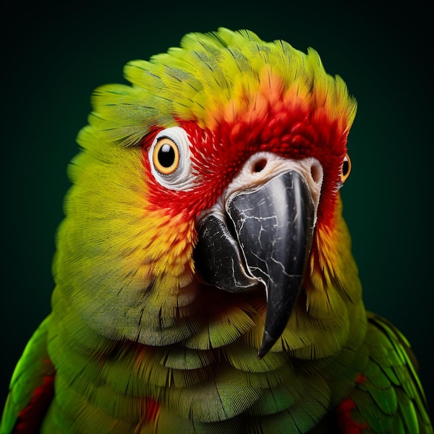 Real photos of parrots are very detailed