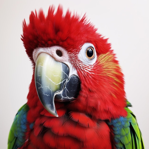 Real photos of parrots are very detailed