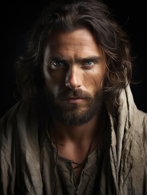 Real portrait photograph of jesus christ