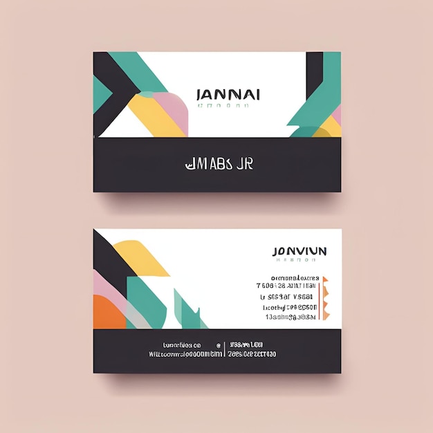 Photo realistic 3d business card mockup