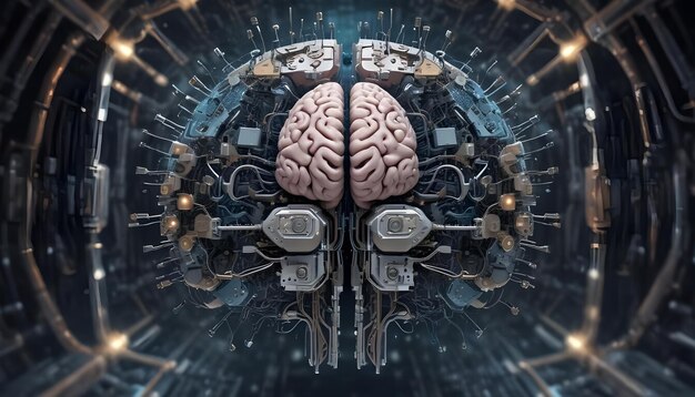 Realistic 3D Fusion of Brain and Computer Biological Computing Neuro Processors AI and AGI